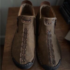 Men's Rustic Brown Leather Boots